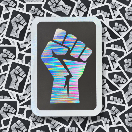 Power Fist - Layered Holographic Vinyl Sticker