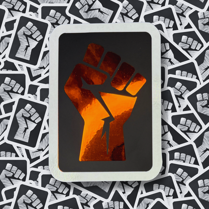Power Fist - Layered Holographic Vinyl Sticker
