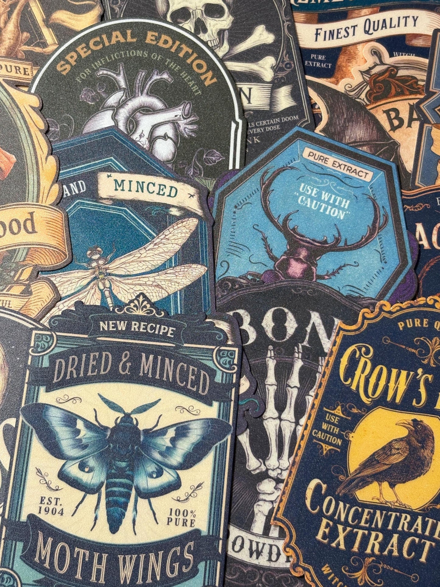 Large Apothecary Label Stickers | Bottle Labels for Potions | Halloween Stickers