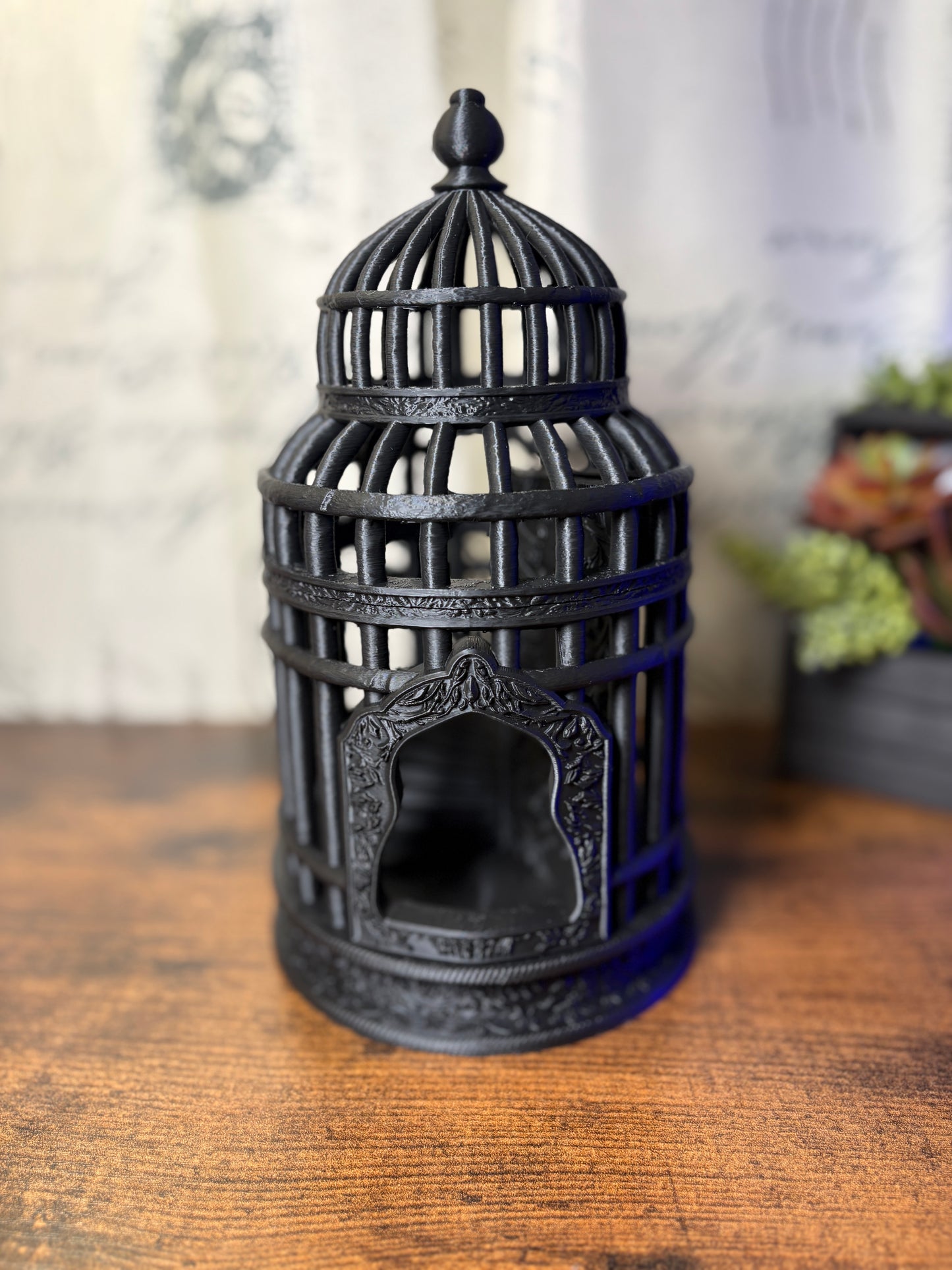 Antique Bird Cage Dice Tower and Dice Jail
