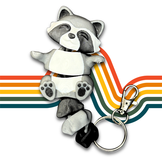 Rocky the Raccoon | Friends Forever Hand-Holding Keychain Cuties