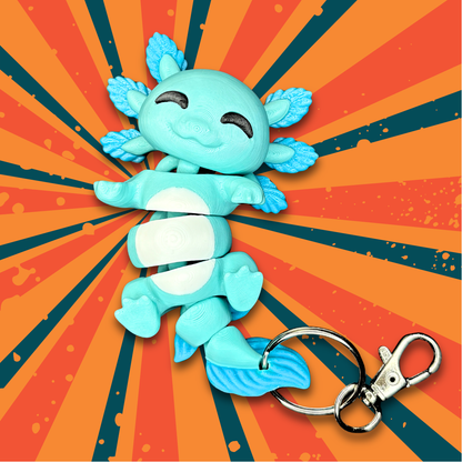 Lottie and Larry the Axolotls | Friends Forever Hand-Holding Keychain Cuties