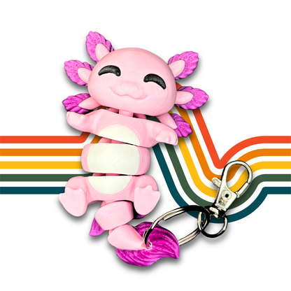 Lottie and Larry the Axolotls | Friends Forever Hand-Holding Keychain Cuties