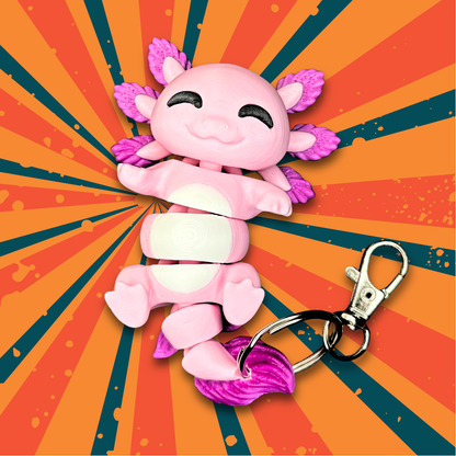 Lottie and Larry the Axolotls | Friends Forever Hand-Holding Keychain Cuties