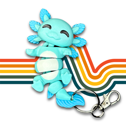 Lottie and Larry the Axolotls | Friends Forever Hand-Holding Keychain Cuties