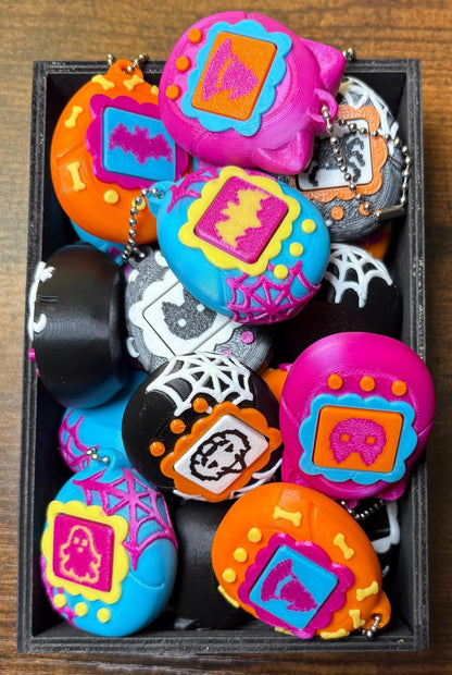 Custom Built Halloween V-Pet Fidget Clicker - Clicky and Spooky Tamagatchi